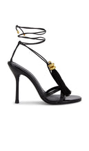 Cult Gaia Farah Sandal in Black | Black Heeled Sandals for Women