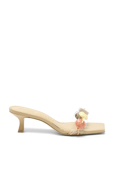 Cult Gaia Laguna Sandal in Neutral | Earthtone Multi Heeled Sandals for Women