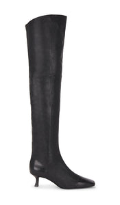 Cult Gaia Silas Over The Knee Boot in Black | Black Heeled Boots for Women