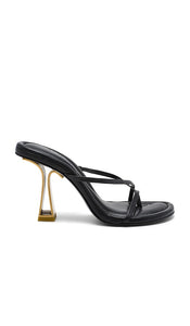 Cult Gaia Soriah Sandal in Black | Black Heeled Sandals for Women