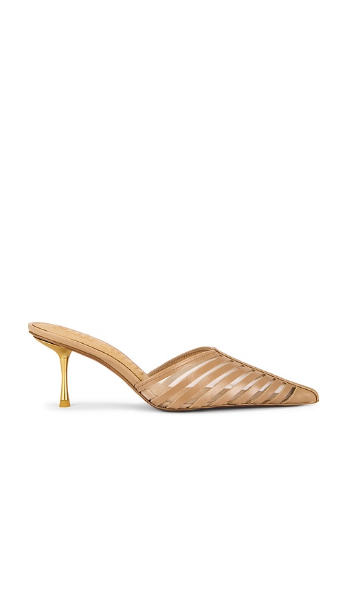 Cult Gaia Viera Mule in Brown | Monte Closed Toe Mules for Women