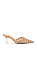 Cult Gaia Viera Mule in Brown | Monte Closed Toe Mules for Women