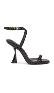 Cult Gaia Zayn Sandal in Black | Black Open Toe Heels for Women