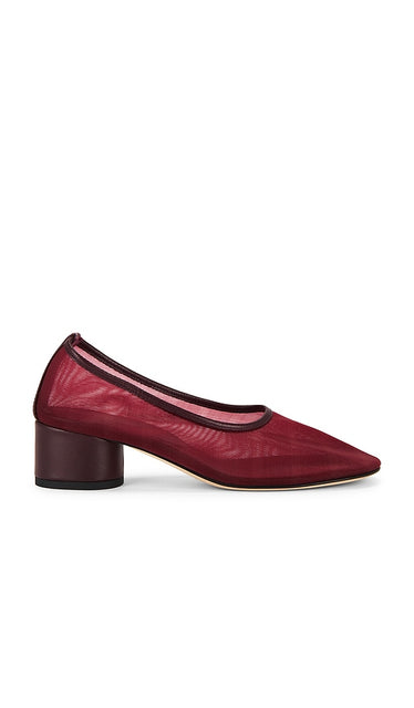Dear Frances Balla Pump in Burgundy | Bordeaux Heeled Sandals for Women