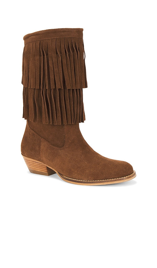 Dico Copenhagen Celina Fringes Boot in Brown