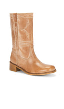 Dico Copenhagen Julia Western Stitch Gaucho Boot in Tan