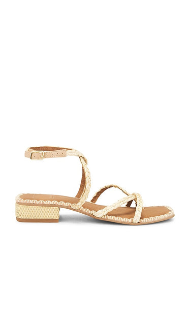 Dolce Vita Brinn Sandal in Beige | Lt Natural Strappy Flats for Women