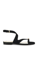 Dolce Vita Earla Sandal in Black | Onyx Flat Sandals for Women