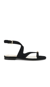 Dolce Vita Earla Sandal in Black | Onyx Flat Sandals for Women