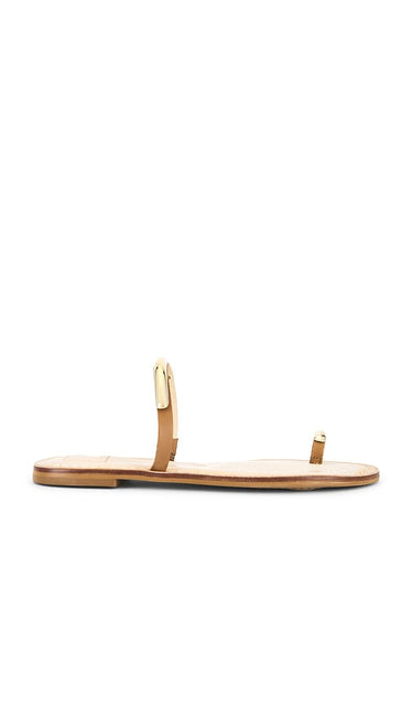 Dolce Vita Wink Sandal in Brown | Saddle Flat Sandals for Women