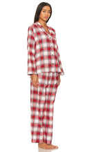 eberjey Flannel PJ Set in Red