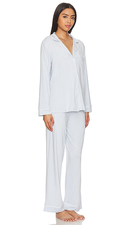 eberjey Gisele Long PJ Set in Baby Blue