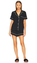 eberjey Gisele Relaxed Short Set in Black - eberjey Gisele ensemble court décontracté en noir - eberjey Gisele 黑色休闲短裤套装 - eberjey Gisele Relaxed Short Set in Schwarz - eberjey Gisele 릴랙스 쇼트 세트 블랙 색상 - eberjey Gisele Set corto rilassato in nero