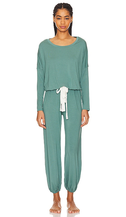 eberjey Gisele Slouchy Set in Green - eberjey Ensemble ample Gisele en vert - eberjey Gisele 绿色休闲套装 - eberjey Gisele Slouchy Set in Grün - eberjey 지젤 슬러치 세트 - eberjey Gisele Slouchy Set in verde