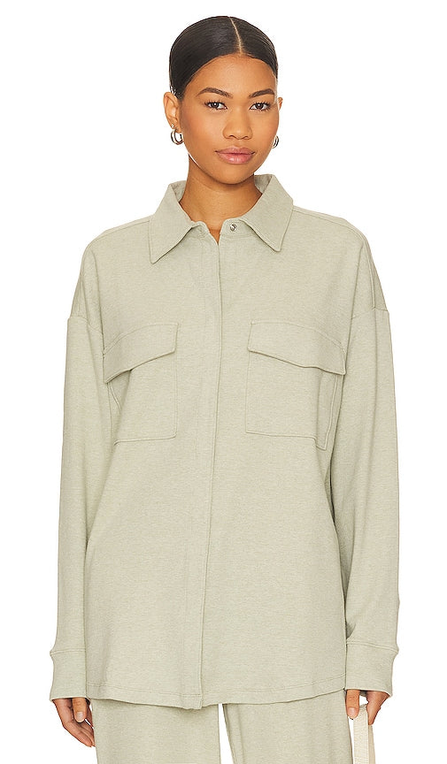 eberjey Luxe Shacket in Sage