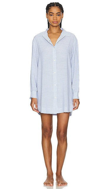 eberjey Nautico Sleepshirt in Blue - Chemise de nuit eberjey Nautico en bleu - eberjey Nautico 蓝色睡衣 - Eberjey Nautico Schlafshirt in Blau - eberjey Nautico 슬립셔츠 블루 색상 - Camicia da notte eberjey Nautico in blu