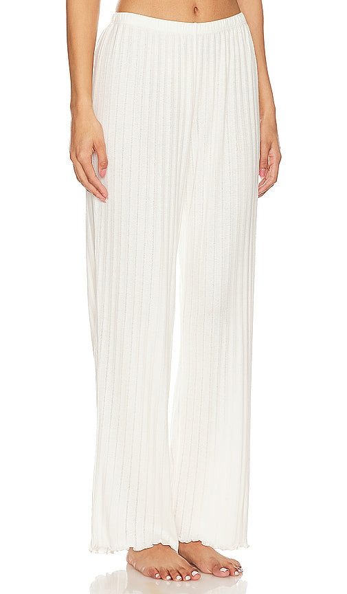 eberjey Pointelle Pant in Ivory