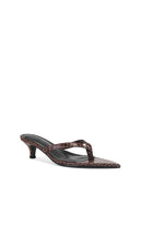 FEMME LA Ginza Thong Slipper in Brown