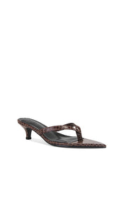 FEMME LA Ginza Thong Slipper in Brown