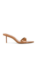 FEMME LA Marseille Mule in Brown | Tobacco Open Toe Mules for Women