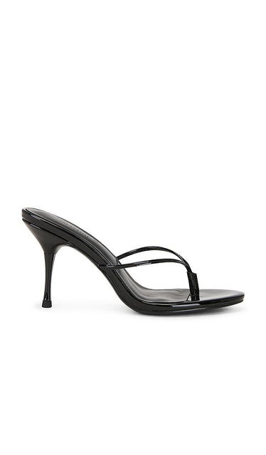 FEMME LA Osaka Sandal in Black | Black Heeled Sandals for Women