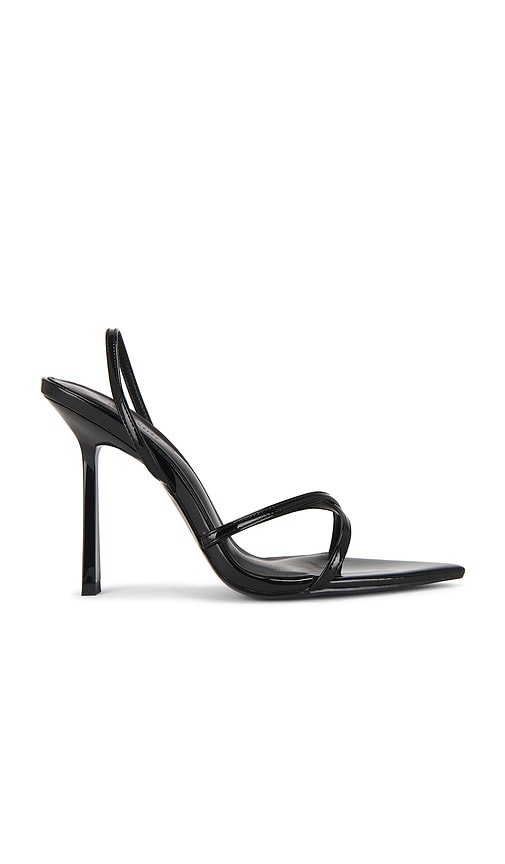 FEMME LA Sunset Sandal in Black | Black Heeled Sandals for Women