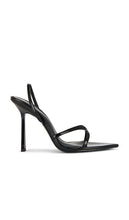 FEMME LA Sunset Sandal in Black | Black Heeled Sandals for Women
