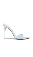 FEMME LA x REVOLVE Azucar Slipper in Baby Blue | Blue Sorbet Open Toe Heels for Women