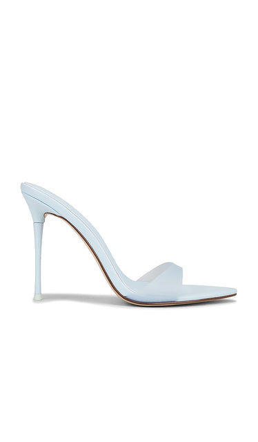 FEMME LA x REVOLVE Azucar Slipper in Baby Blue | Blue Sorbet Open Toe Heels for Women