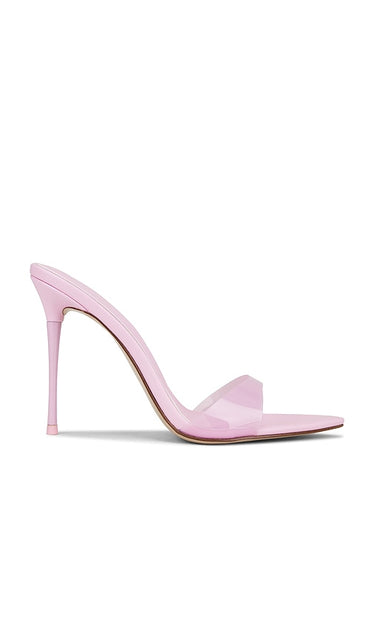 FEMME LA x REVOLVE Azucar Slipper in Pink | Dusty Pink Open Toe Heels for Women