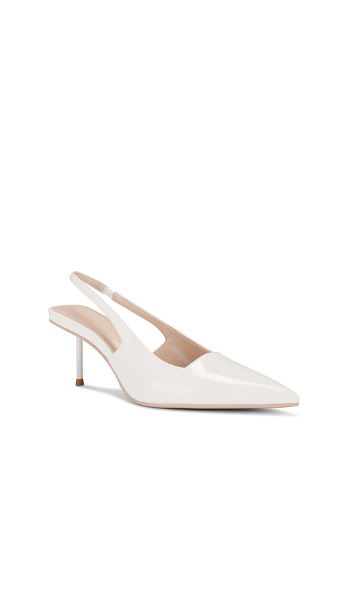 FEMME LA x REVOLVE G55 Kitten Heel in White