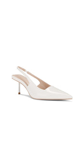 FEMME LA x REVOLVE G55 Kitten Heel in White