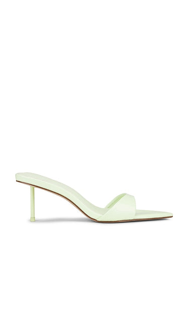 FEMME LA x REVOLVE Marseille Slipper in Mint | Celestial Sage Open Toe Heels for Women