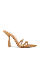 FEMME LA x REVOLVE Naxos Slipper in Tan | Tan Suede Open Toe Mules for Women
