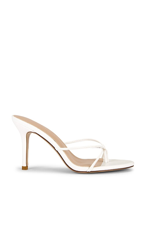 FEMME LA x REVOLVE Sicilian Slipper in White | White Open Toe Mules for Women