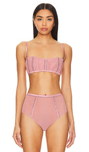 fleur du mal Brilliant Boned Bralette in Rose