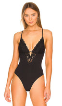 fleur du mal Charlotte Lace 3-Way Bodysuit in Black