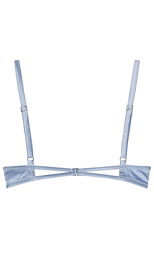 fleur du mal Charlotte Peekaboo Bra in Baby Blue