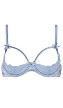 fleur du mal Charlotte Peekaboo Bra in Baby Blue - fleur du mal Soutien-gorge Charlotte Peekaboo en Bleu Bébé - Fleur du mal Charlotte Peekaboo 淡蓝色文胸 - fleur du mal Charlotte Peekaboo BH in Babyblau - fleur du Mal Charlotte 피카부 브라 베이비 블루 색상 - fleur du mal Reggiseno Charlotte Peekaboo in baby blue