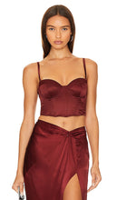 fleur du mal Cropped Hamptons Bustier in Rust - fleur du mal Bustier court Hamptons en Rouille - fleur du mal 锈色 Hamptons 短款紧身胸衣 - fleur du mal Kurzes Hamptons-Bustier in Rost - fleur du mal 러스트 소재의 크롭 햄튼 뷔스티에 - fleur du mal Bustino Hamptons corto color ruggine