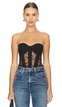 fleur du mal Cupped Bodysuit in Black