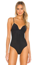 fleur du mal Cupped Nonwire Bodysuit in Black
