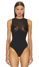fleur du mal Embellished Cup Bodysuit in Black