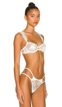 fleur du mal Frankie Lace Balconette Bra in Ivory
