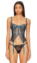fleur du mal Gabrielle Embroidery Basque in Teal