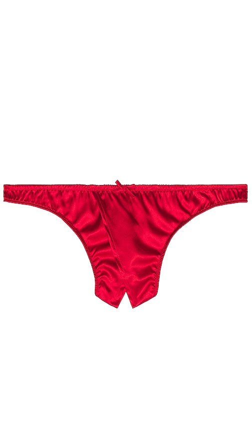 fleur du mal Luxe Crotchless Thong in Dark Green - fleur du mal Luxe String sans entrejambe en vert foncé - fleur du mal 深绿色奢华开裆丁字裤 - fleur du mal Luxe Ouvert Tanga in Dunkelgrün - fleur du mal Luxe 다크 그린 컬러의 크로치리스 끈팬티 - fleur du mal Perizoma Luxe senza cavallo in verde scuro