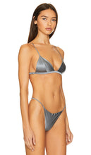 fleur du mal Luxe Triangle Bra in Grey