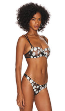 fleur du mal Polka Dot Embroidery Balconette in Black