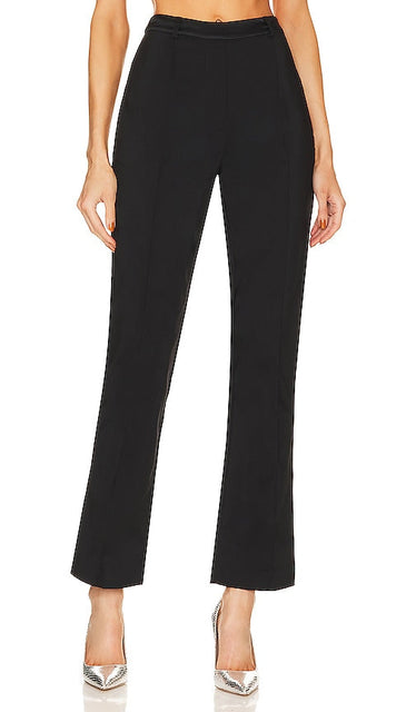 fleur du mal Tailored Crystal Cutout Pant in Black - fleur du mal Pantalon ajusté à découpes en cristal en noir - fleur du mal 黑色水晶镂空定制长裤 - Fleur du Mal Tailored Crystal Cutout Hose in Schwarz - fleur du mal 테일러드 크리스탈 컷아웃 팬츠블랙 색상 - fleur du mal Pantaloni ritagliati con cristalli su misura in nero