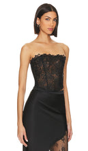 fleur du mal Whitney Corset Top in Black